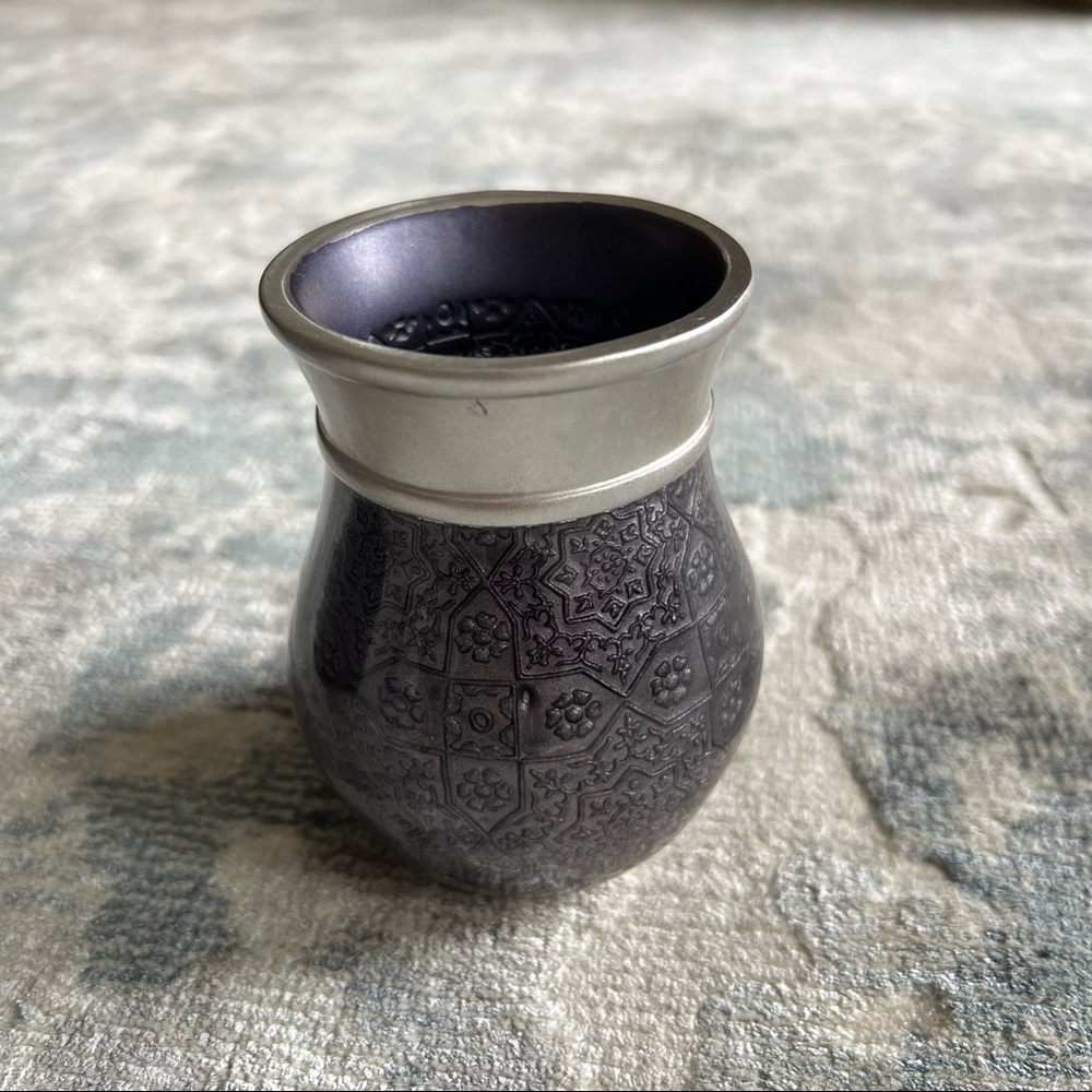4 Pc Bathroom Accessories- Purple/Silver Resin - Picture 3 of 7